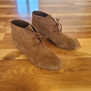 Brown Suede Wedges